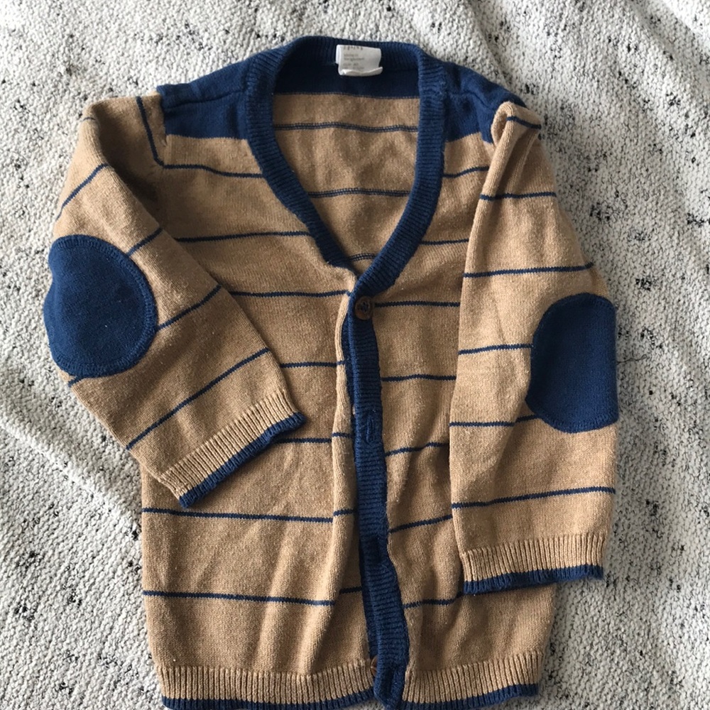 Boys cardigan w/ elbow patches